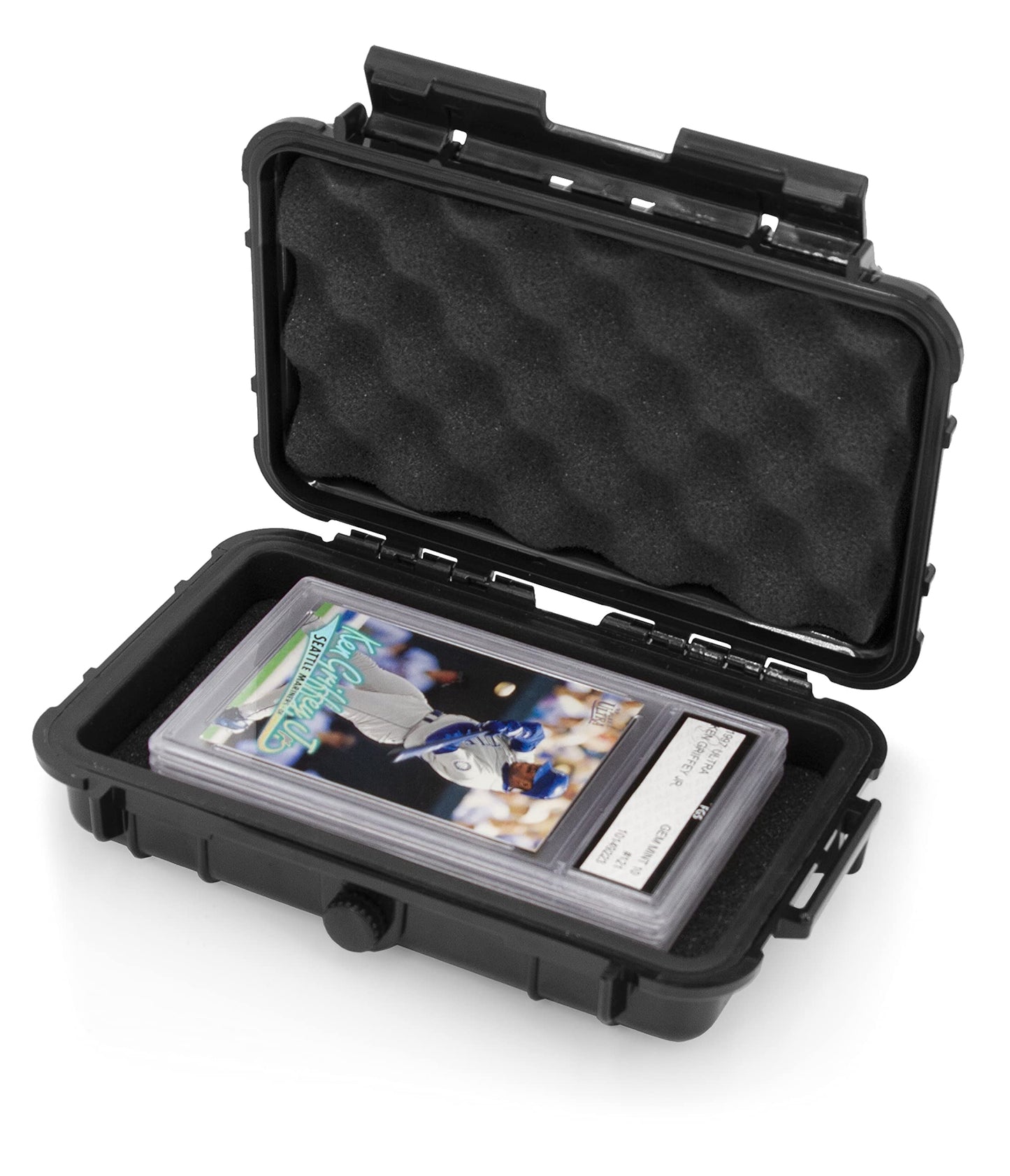 CASEMATIX Graded Card Storage Box — Airtight, Waterproof Case for 5 PSA/BGS Slabs