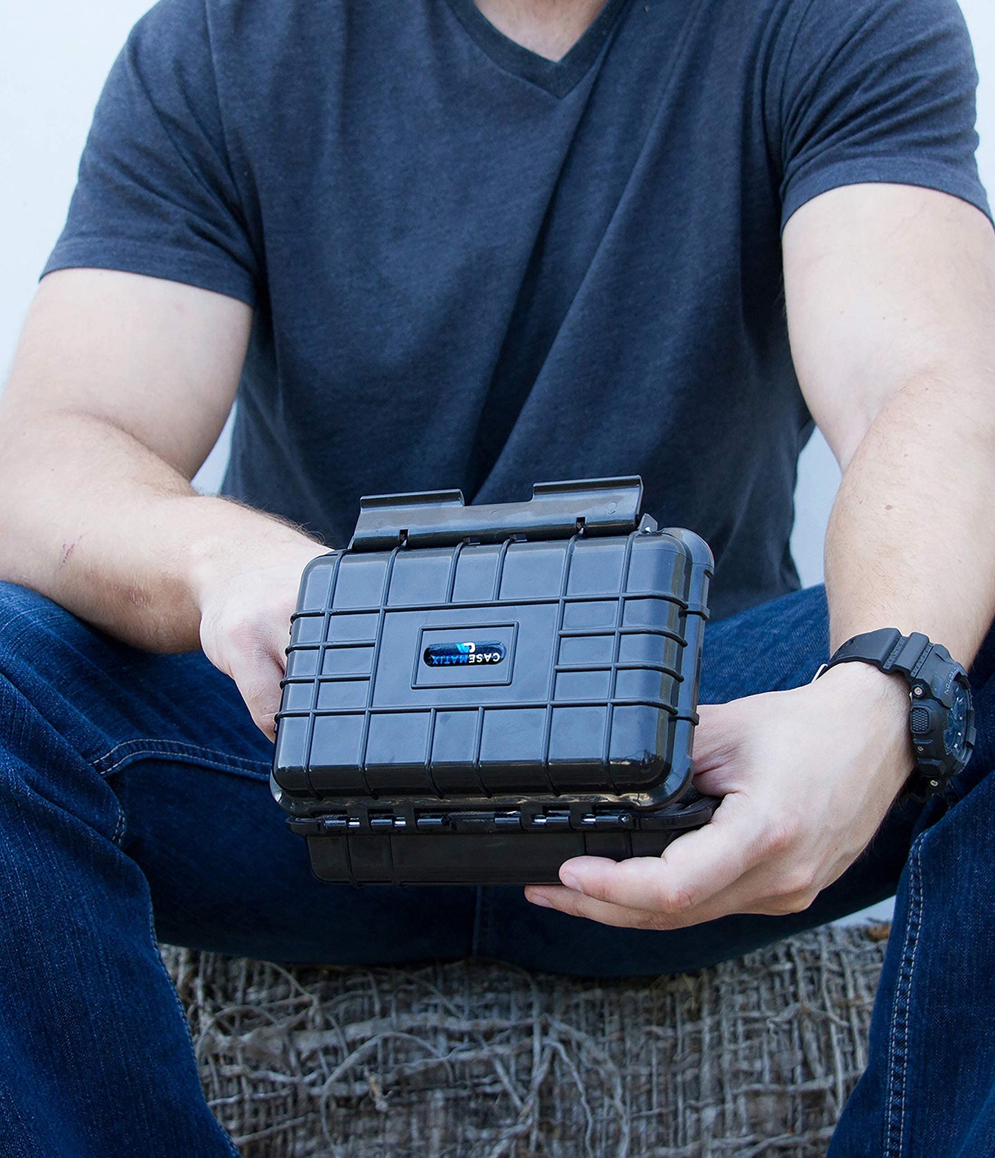 CASEMATIX Graded Card Storage Box — Airtight, Waterproof Case for 5 PSA/BGS Slabs