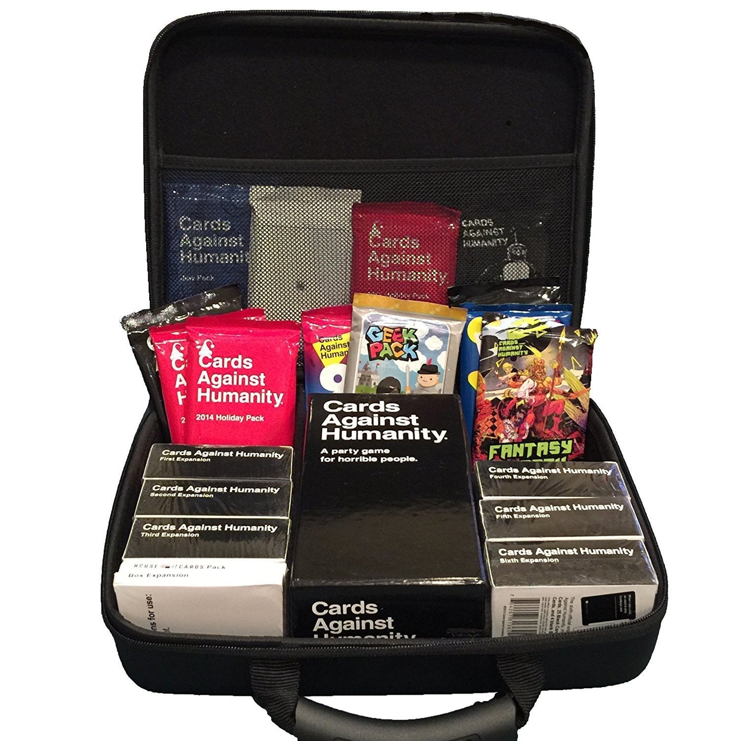 CaseStache Portable Card Game Case for Cards Against Humanity – Extra Large, Weatherproof & Customizable