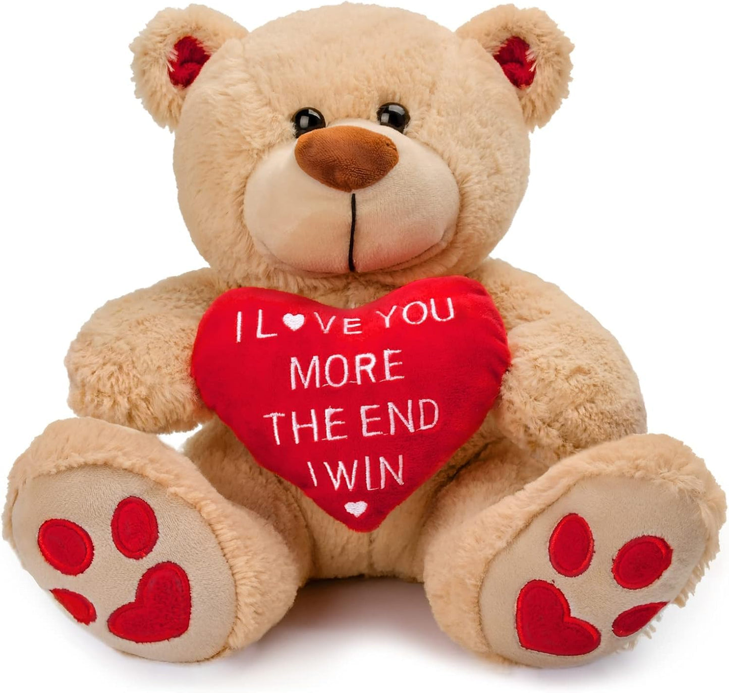 CaseTank 10-Inch Valentines Teddy Bear — Cute Plush Gift for Her