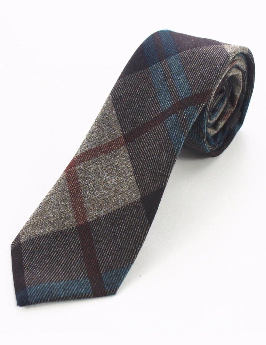 Cashmere Wool Tie Handmade Slim Neck Tie