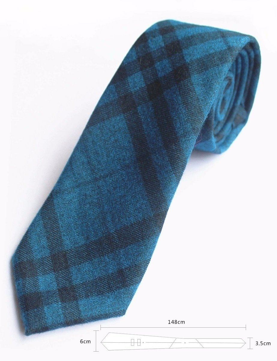 Cashmere Wool Tie Handmade Slim Neck Tie