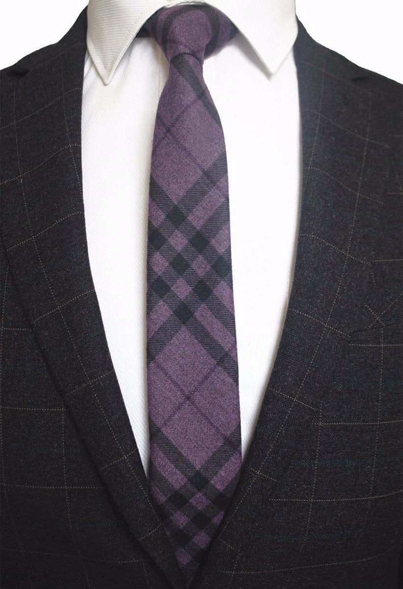 Cashmere Wool Tie Handmade Slim Neck Tie