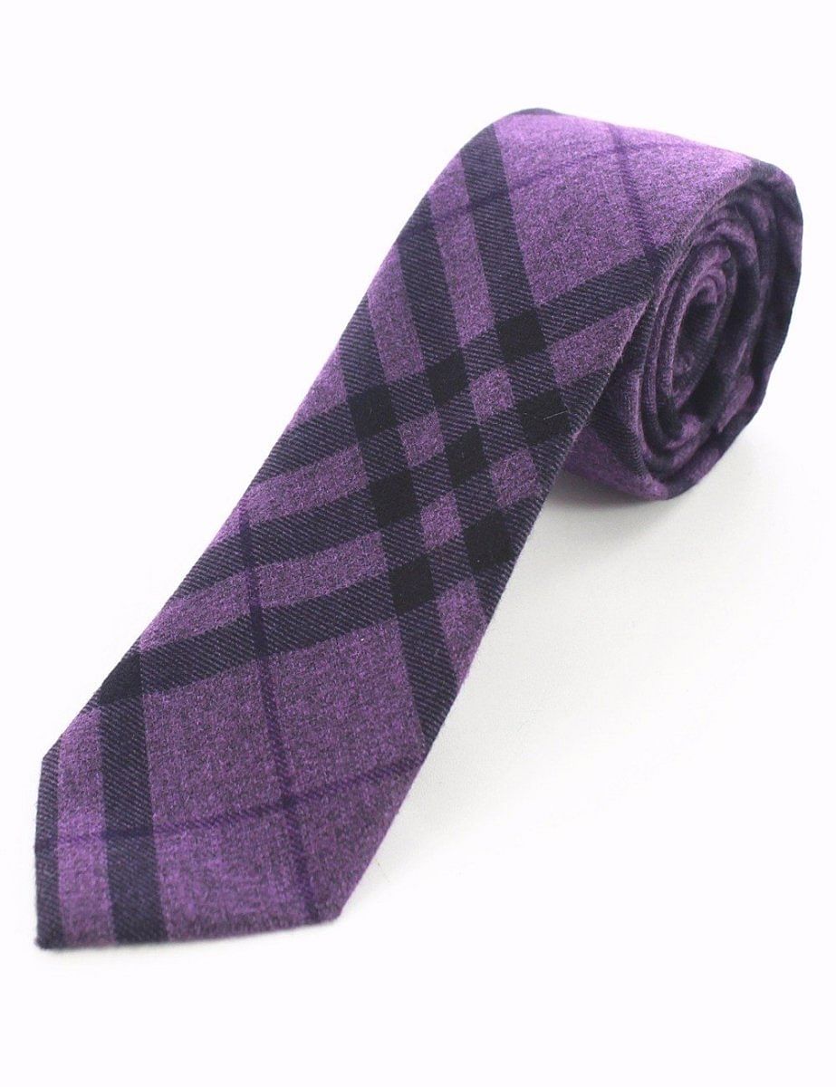 Cashmere Wool Tie Handmade Slim Neck Tie