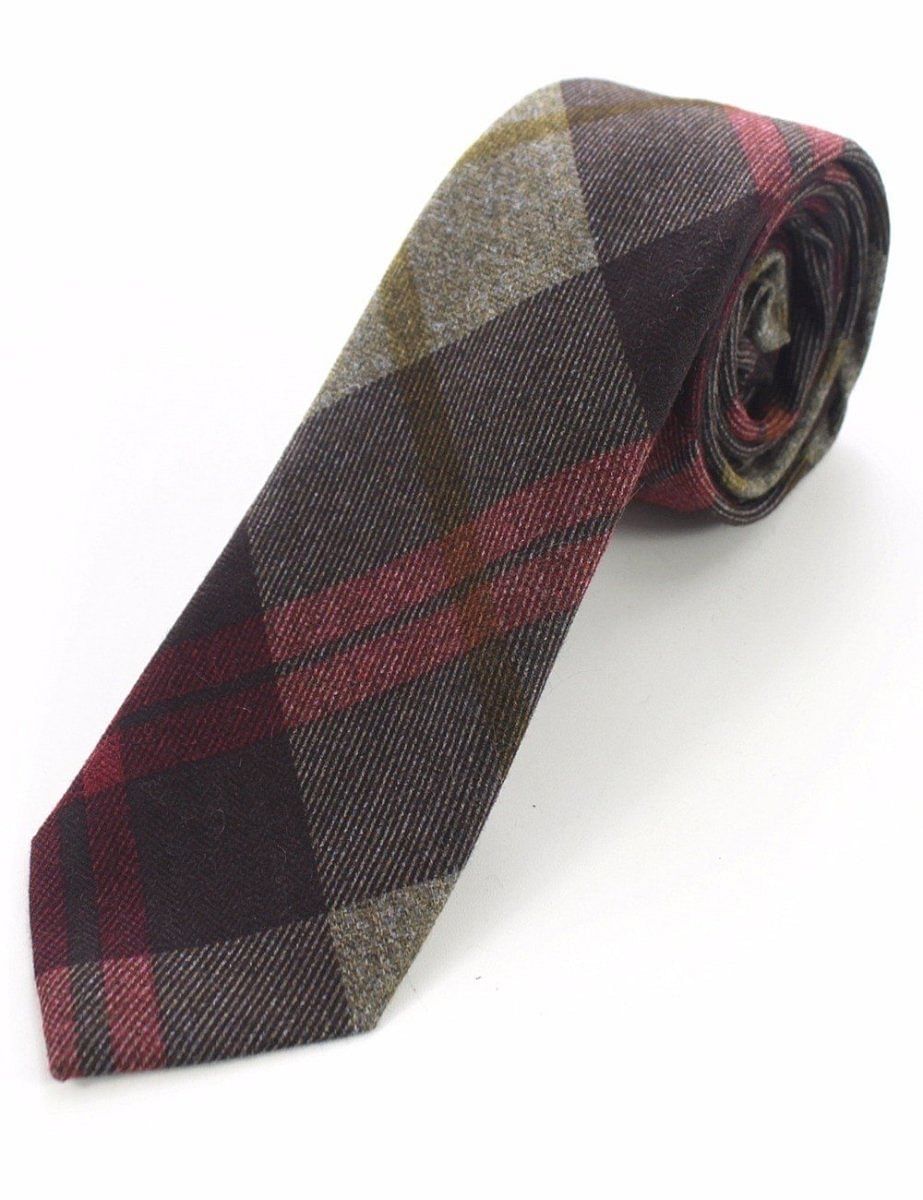 Cashmere Wool Tie Handmade Slim Neck Tie