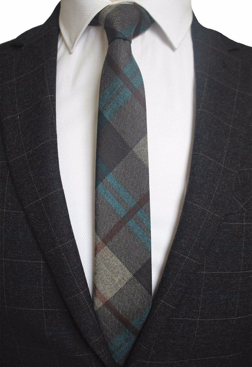 Cashmere Wool Tie Handmade Slim Neck Tie