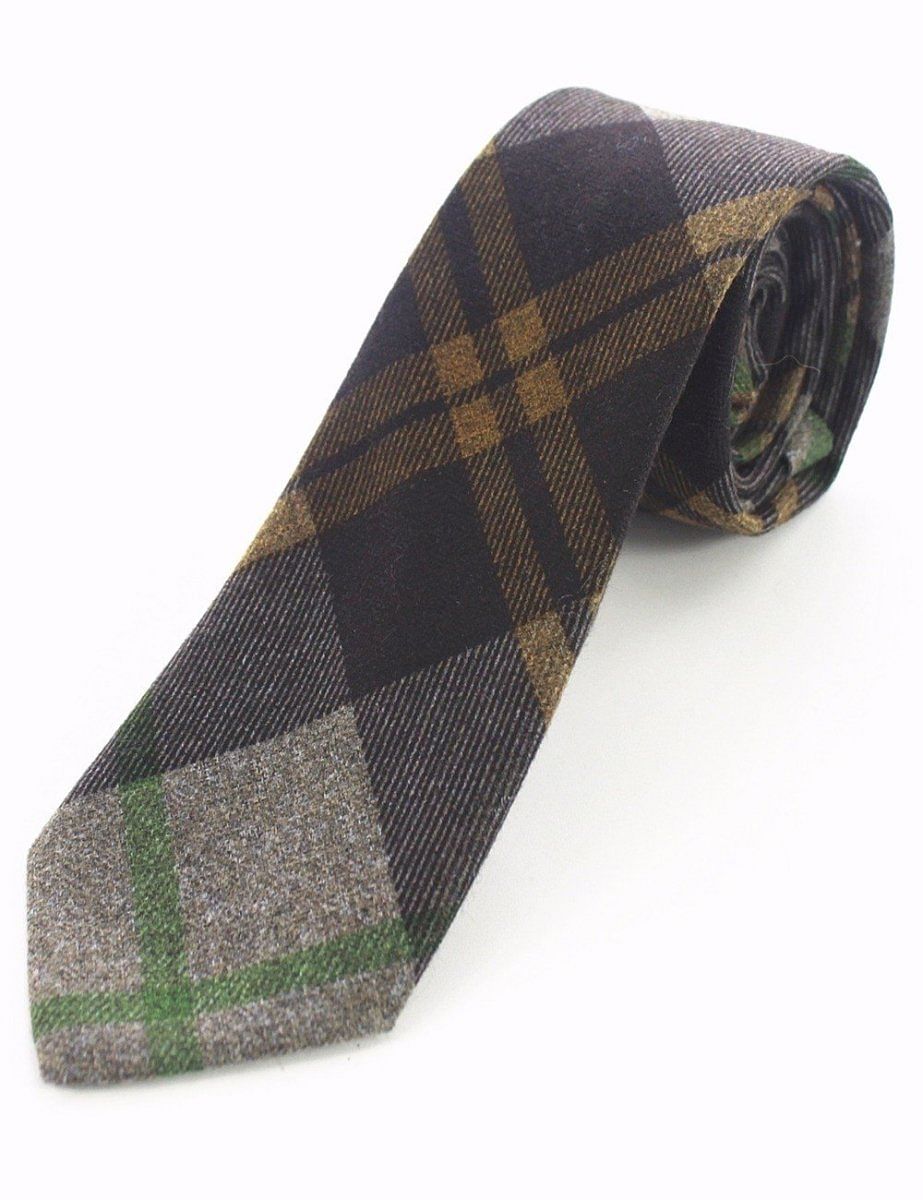 Cashmere Wool Tie Handmade Slim Neck Tie