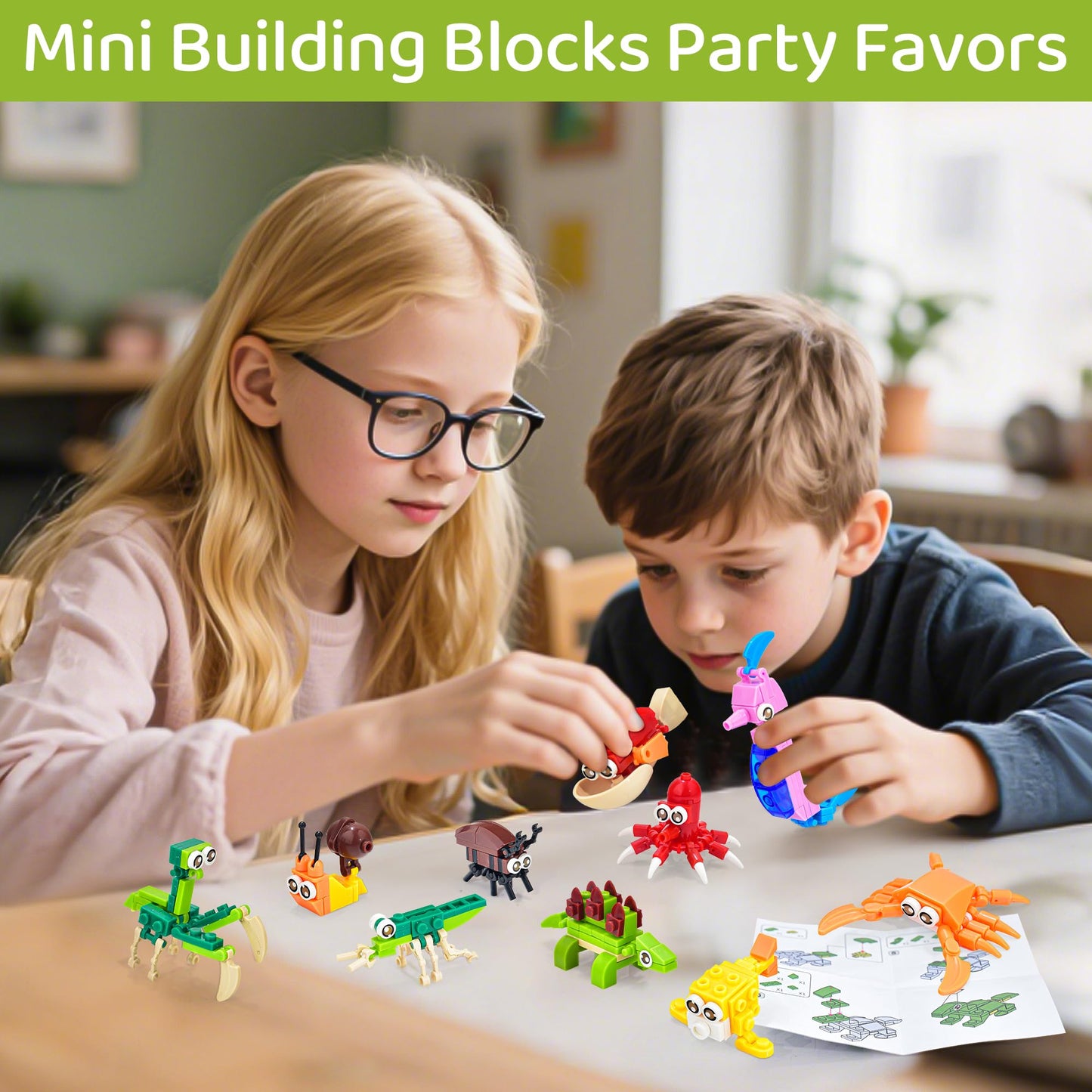 CASRRA 36-Pack Mini Building Blocks Set for Kids 4-8 – Party Favors, Goodie Bags, Classroom Rewards