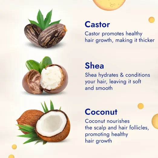 Parachute Advansed Castor & Shea-Enriched Coconut Hair Oil Softens and Strengthens Hair 200 ml/6.8 oz