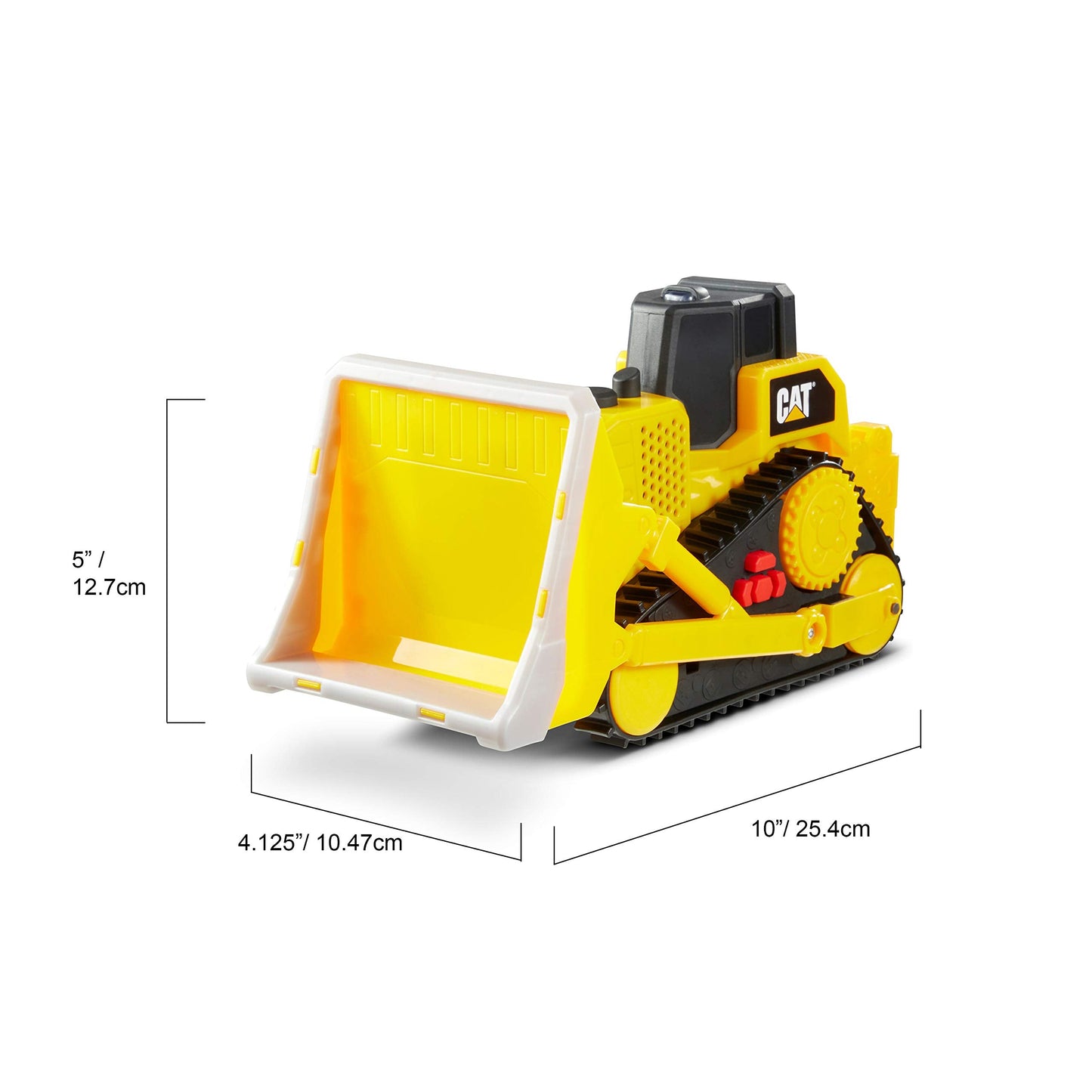 CAT Construction Toys: 10-Inch Bulldozer with Lights, Sounds & Movable Parts