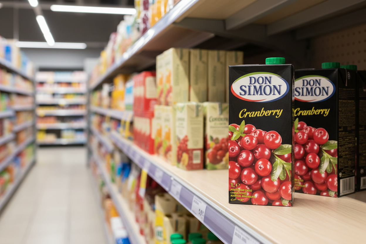 12 x Don Simon Cranberry Juice Drink 1L