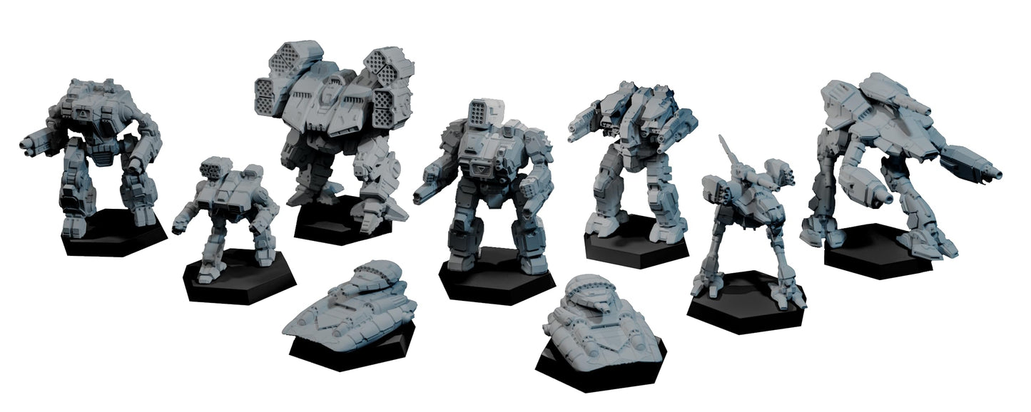 BattleTech Aces Scouring Sands Expansion — Alpha Strike Desert Campaign with 9 Miniatures & 70 AI Cards | Solo & Co-op