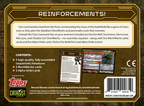 Battletech: Clan Command Star Force Pack | Catalyst Game Labs