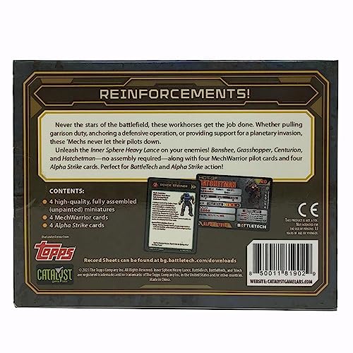 Catalyst BattleTech Mini Force Pack: Inner Sphere Heavy Lance (Grey)