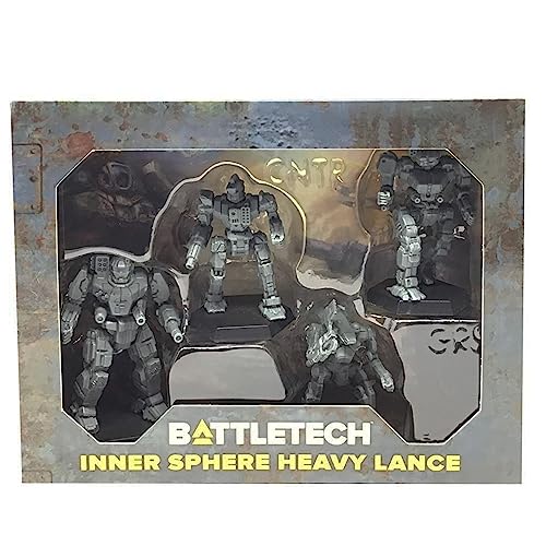 Catalyst BattleTech Mini Force Pack: Inner Sphere Heavy Lance (Grey)