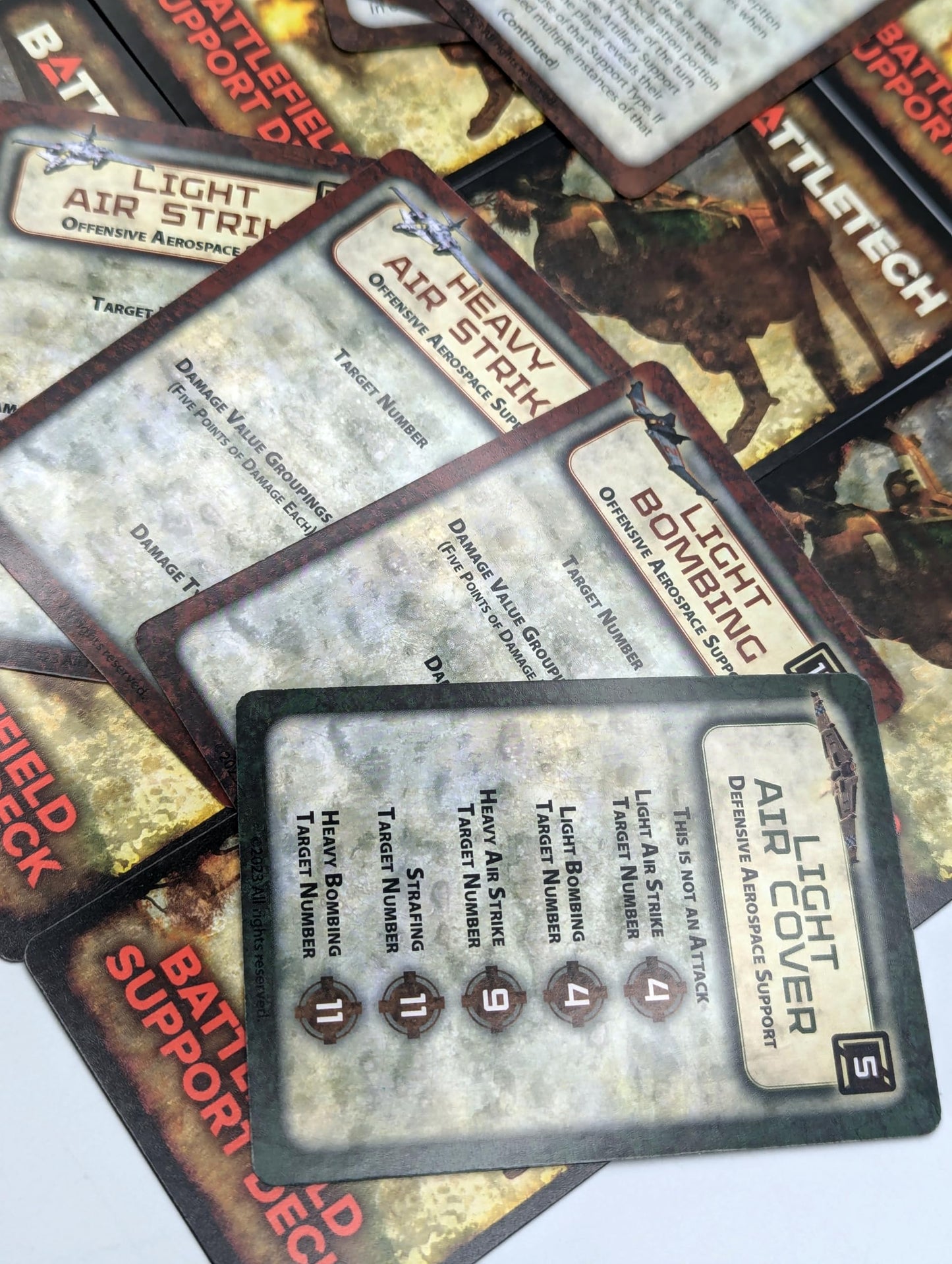 Catalyst Game Labs Battlefield Support Deck Revised – BattleTech Strategy Cards (55 Cards, Ages 14+)