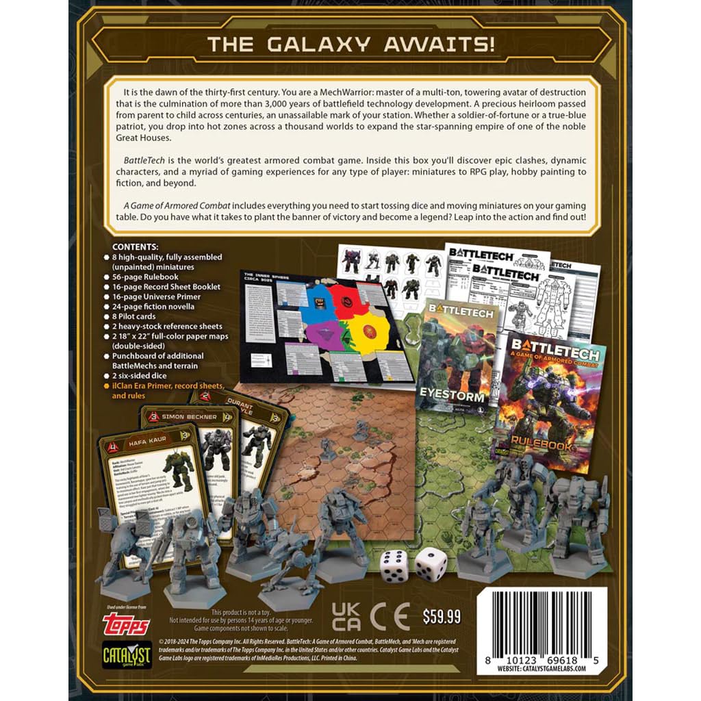 BattleTech: A Game of Armored Combat 40th Edition Starter Set – Catalyst Game Labs | Tactical Mech Wargame