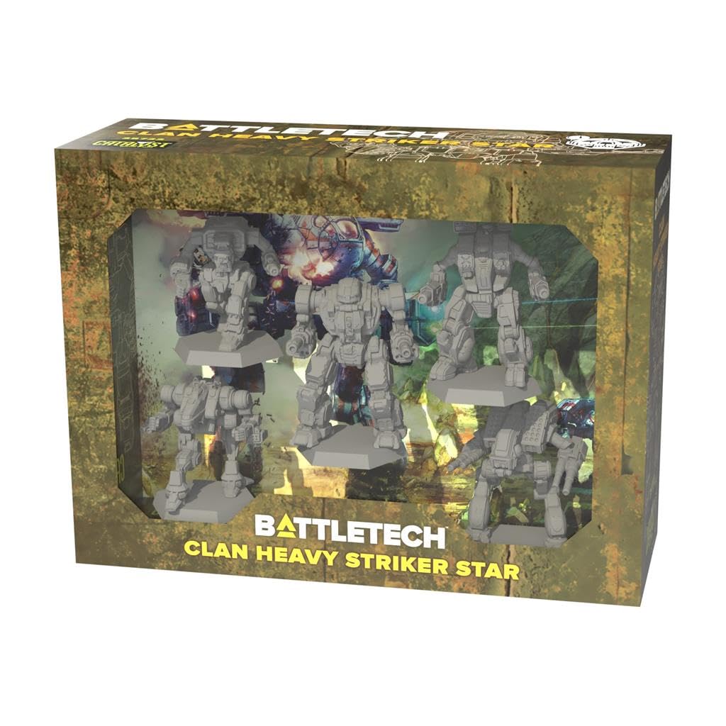 BattleTech Clan Heavy Striker Star — Gargoyle, Hellbringer, Mad Dog, Ice Ferret, Viper | Catalyst Game Labs
