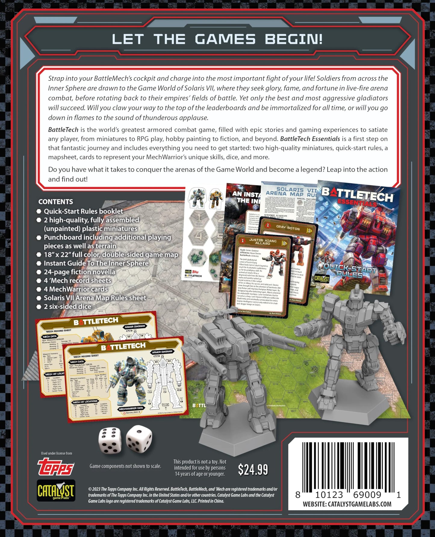 BattleTech Essentials Starter Set | Catalyst Game Labs | 1-2 Player Sci-Fi Mech Wargame
