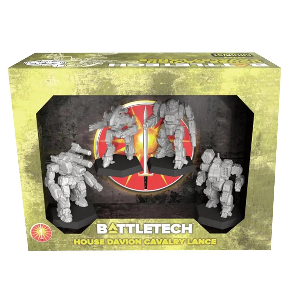 BattleTech House Davion Cavalry Lance – Catalyst Game Labs | FS Mechs, Pilots & Alpha Strike Cards