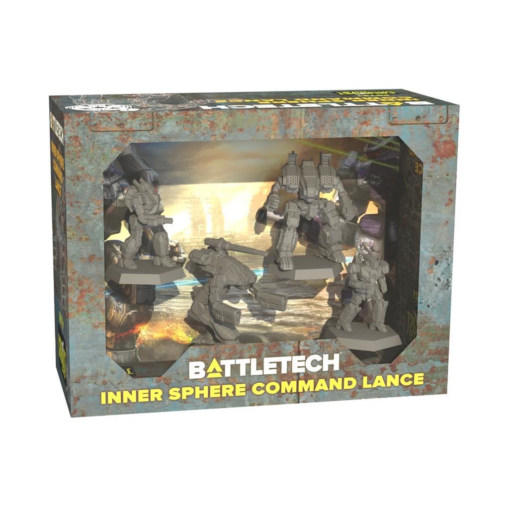 Catalyst Game Labs Battletech Inner Sphere Command Lance: Force Pack – Marauder, Archer, Valkyrie, Stinger