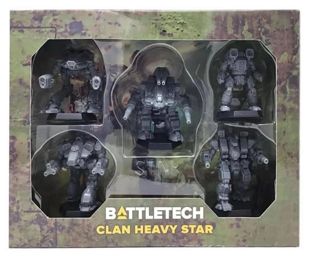 BATTLETECH Mini Force Pack Clan Heavy Star Grey | Catalyst Game Labs