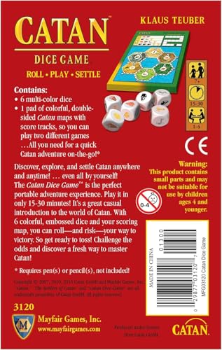 CATAN Dice Game – Portable Strategy for 1-4 Players | 15–30 Minute Play
