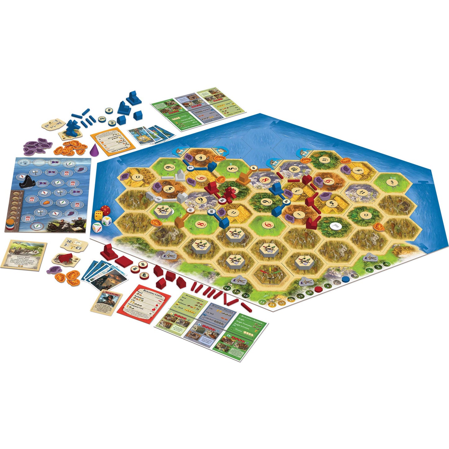 CATAN Legend of the Conquerors Scenario Expansion – Defend Catan with Knights & Cannons (3–4 Players, 120 Min)