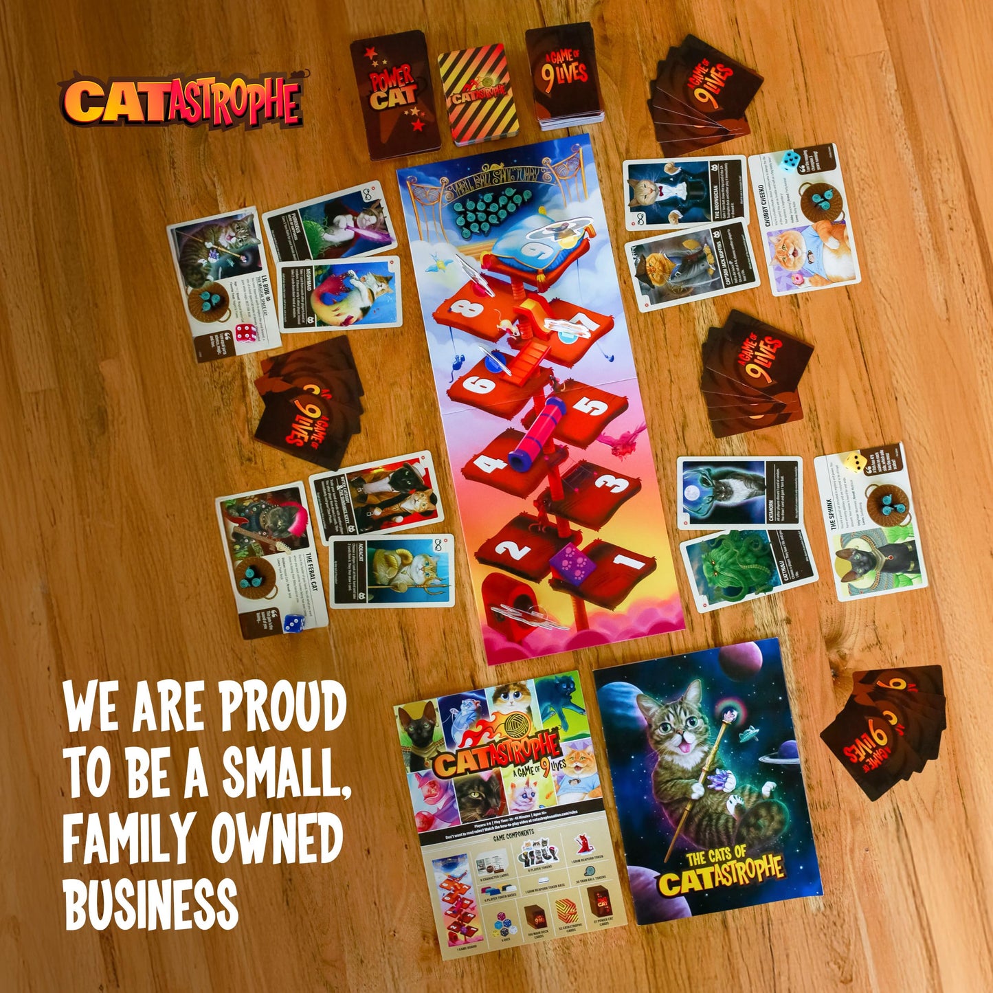 CATastrophe: Paws Out Expansion Pack – A Game of 9 Lives for Family Night (2-6 Players, Ages 10+)