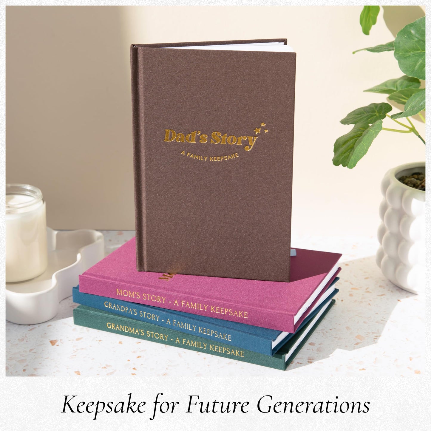 Dad's Story Journal (Hardcover) – 250+ Prompts | CATCHYOURDREAMS