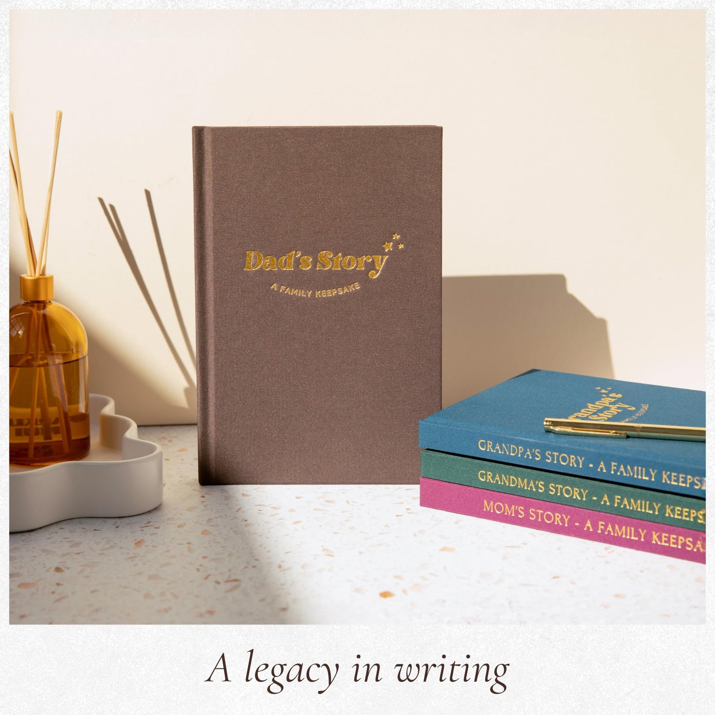 Dad's Story Journal (Hardcover) – 250+ Prompts | CATCHYOURDREAMS