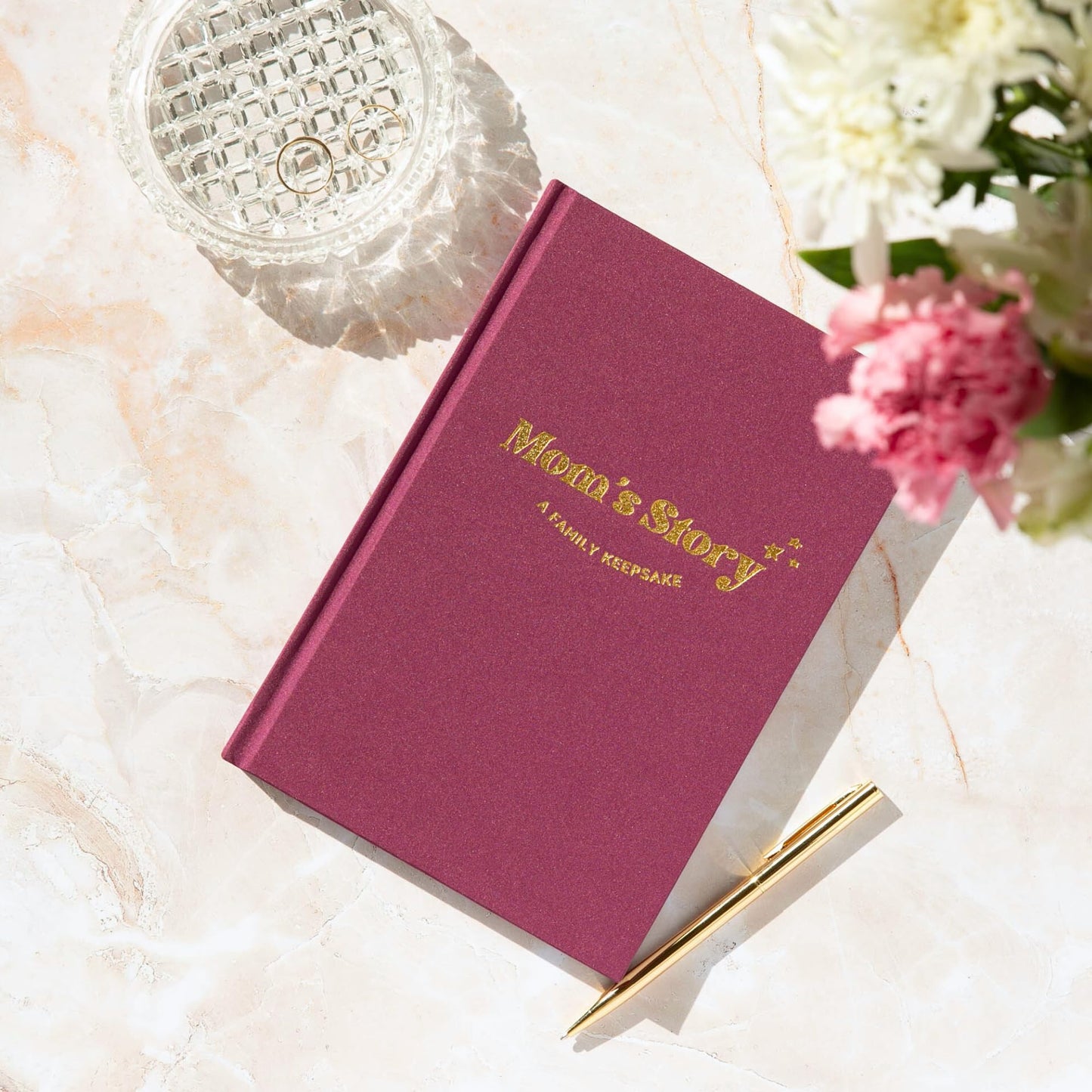 Mom's Story Journal by CATCHYOURDREAMS — 250+ Prompts, Hardcover Keepsake