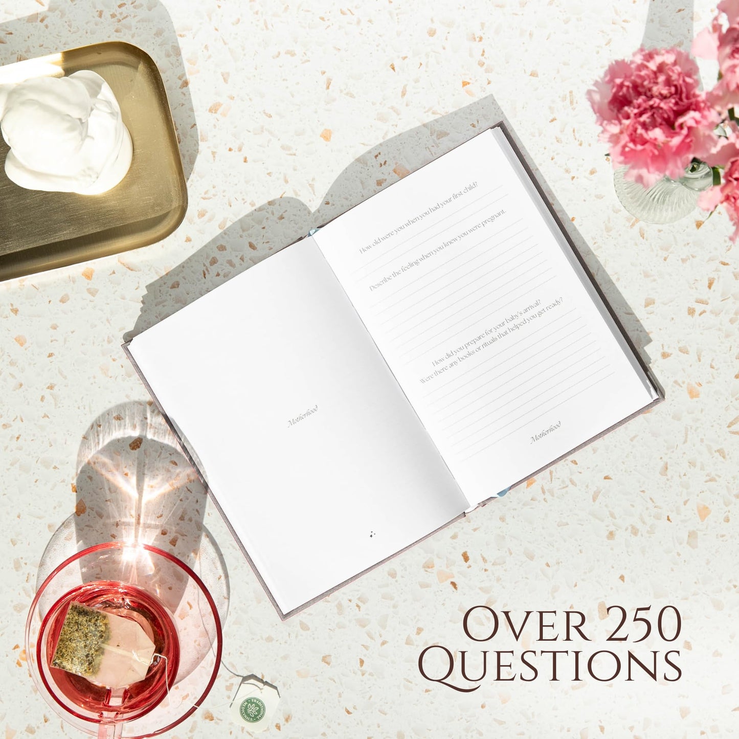 Mom's Story Journal (Linen Hardcover) — 250+ Prompts | CATCHYOURDREAMS