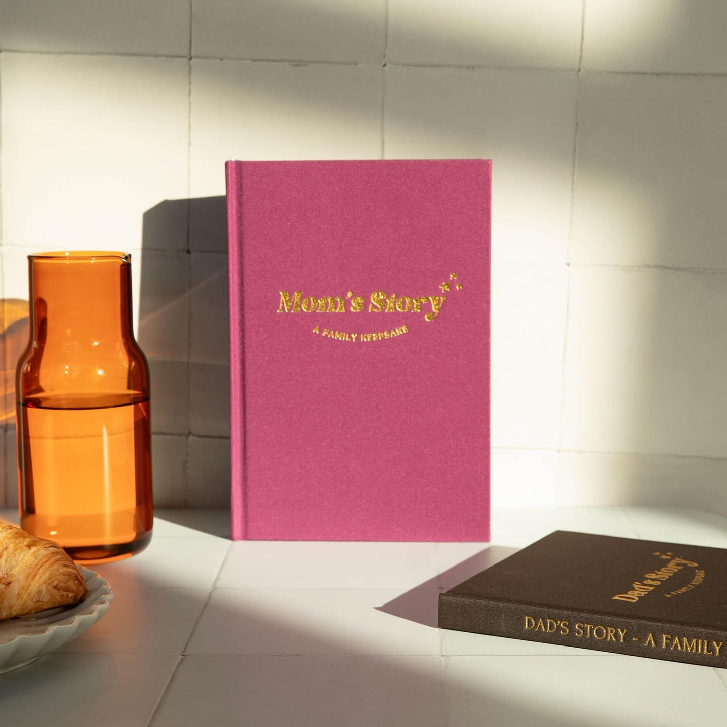 Mom's Story Journal by CATCHYOURDREAMS — 250+ Prompts, Hardcover Keepsake