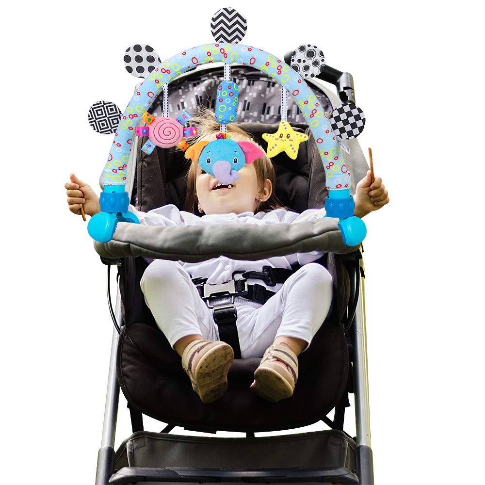 Caterbee Travel Arch Bassinet Mobile Toys – Elephant