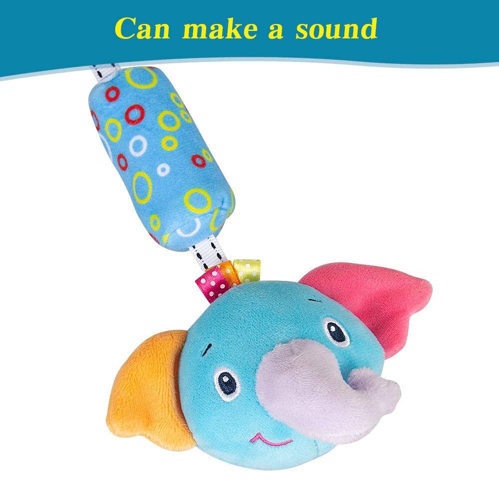 Caterbee Travel Arch Bassinet Mobile Toys – Elephant