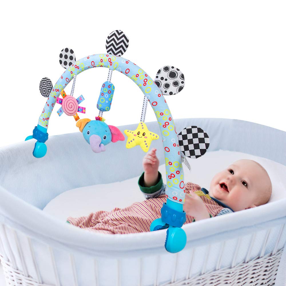Caterbee Travel Arch Bassinet Mobile Toys – Elephant