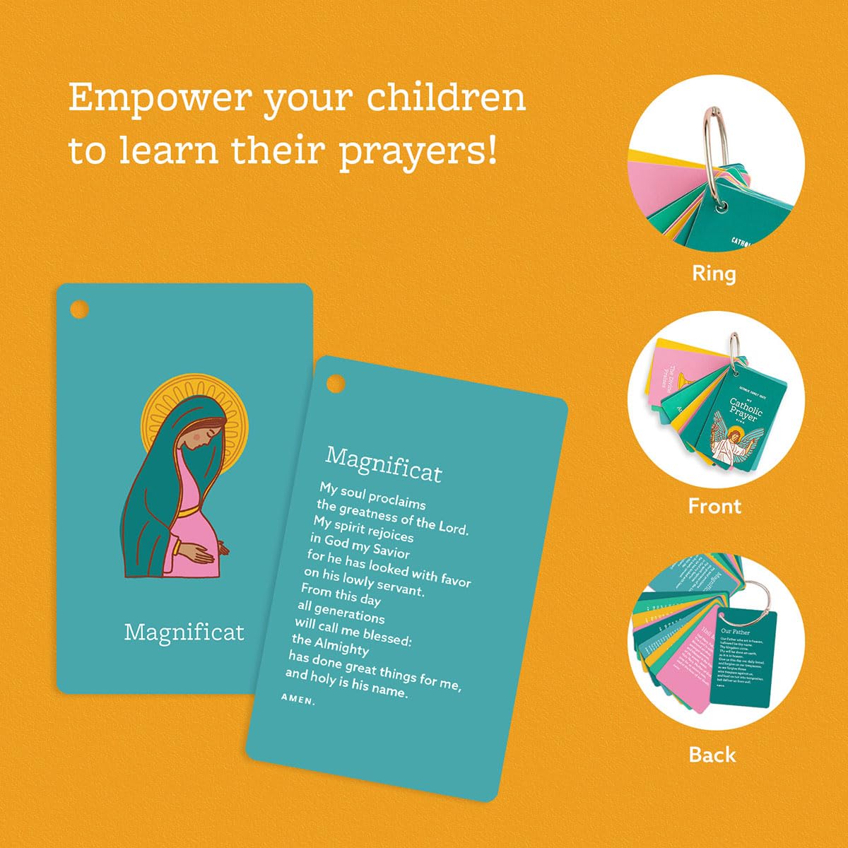 Catholic Prayer Ring Cards – 27 Prayers for Kids | Catholic Family Crate