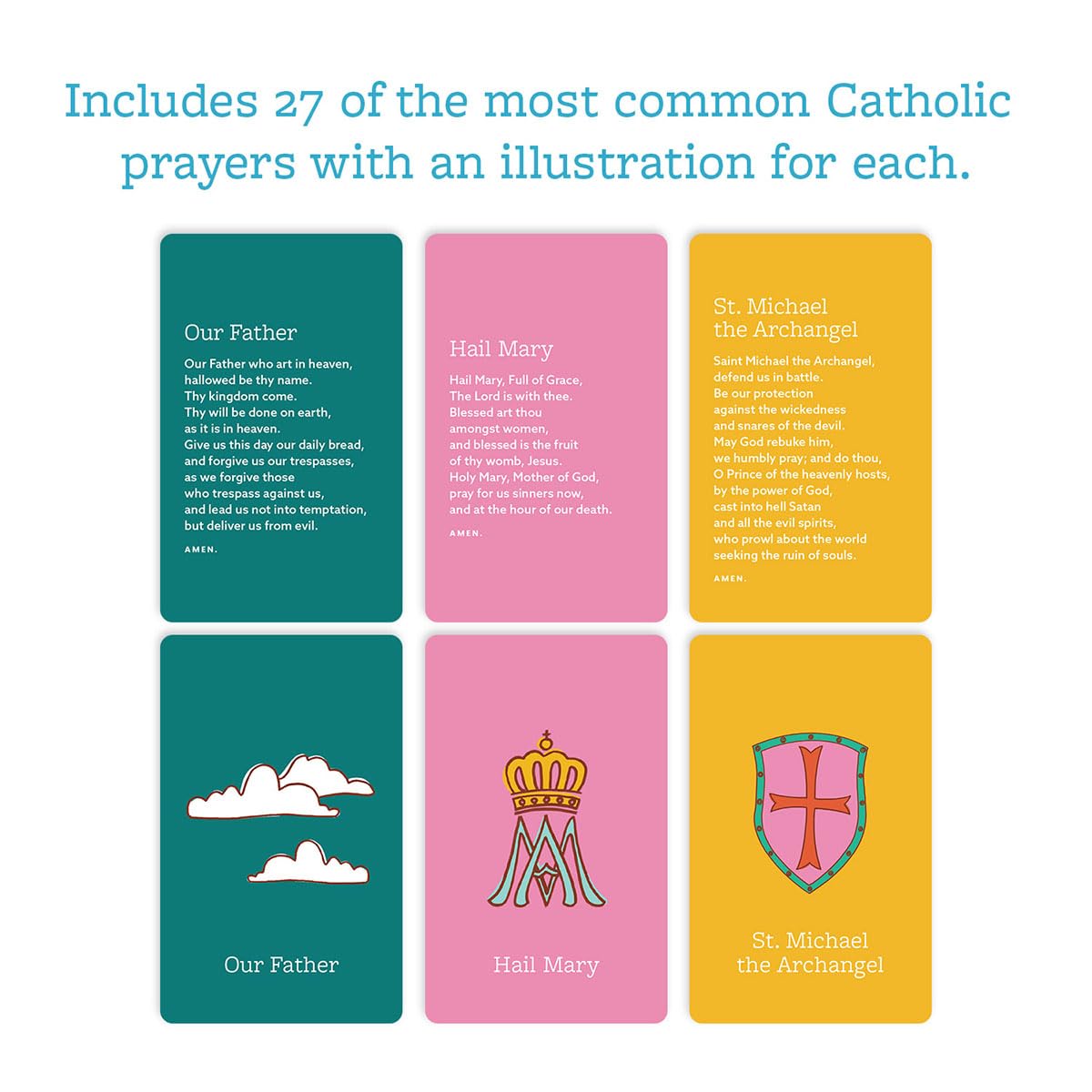 Catholic Prayer Ring Cards – 27 Prayers for Kids | Catholic Family Crate