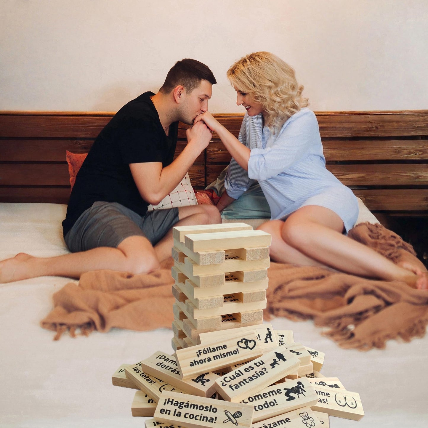 Cattoroy Adult Blocks Game for Couples – Naughty Stacking Tower for Date Nights, 18+ | Velvet Gift Box