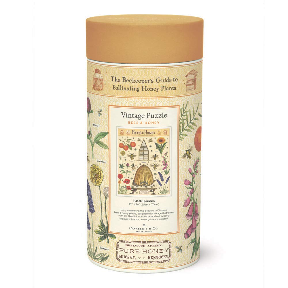 CAVANILLI & CO. Bees & Honey 1000-Piece Puzzle — Vintage Cavallini Art