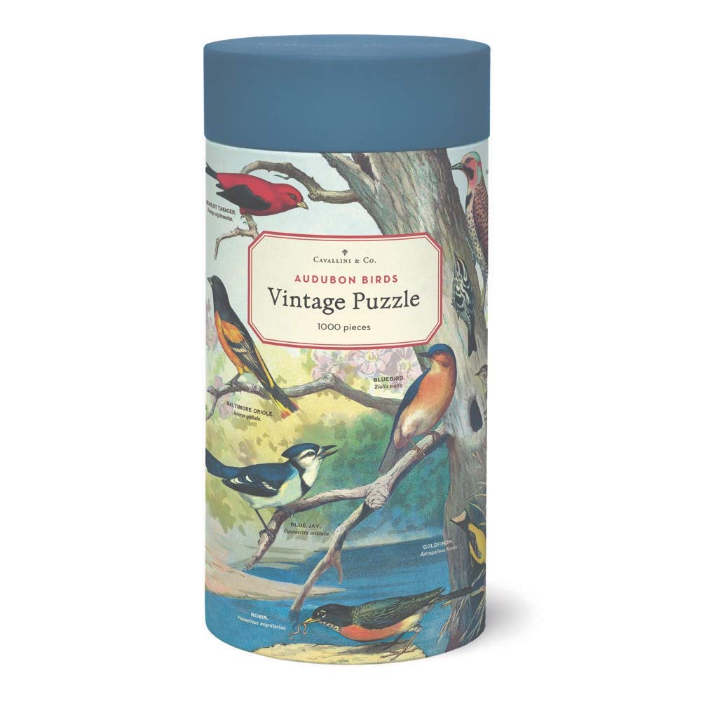 Cavallini & Co Audubon Birds 1000-Piece Puzzle (20x28 inches)