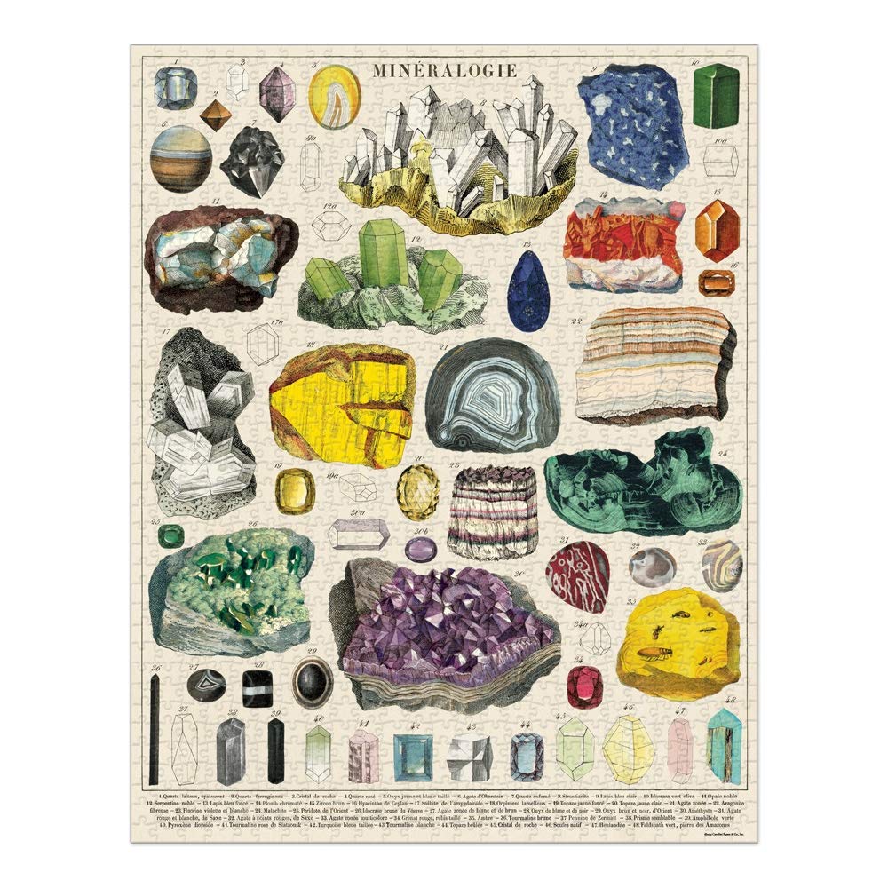 CAVANILLI & CO Cavallini 1000 Piece Puzzle – Mineralogie (20x28)