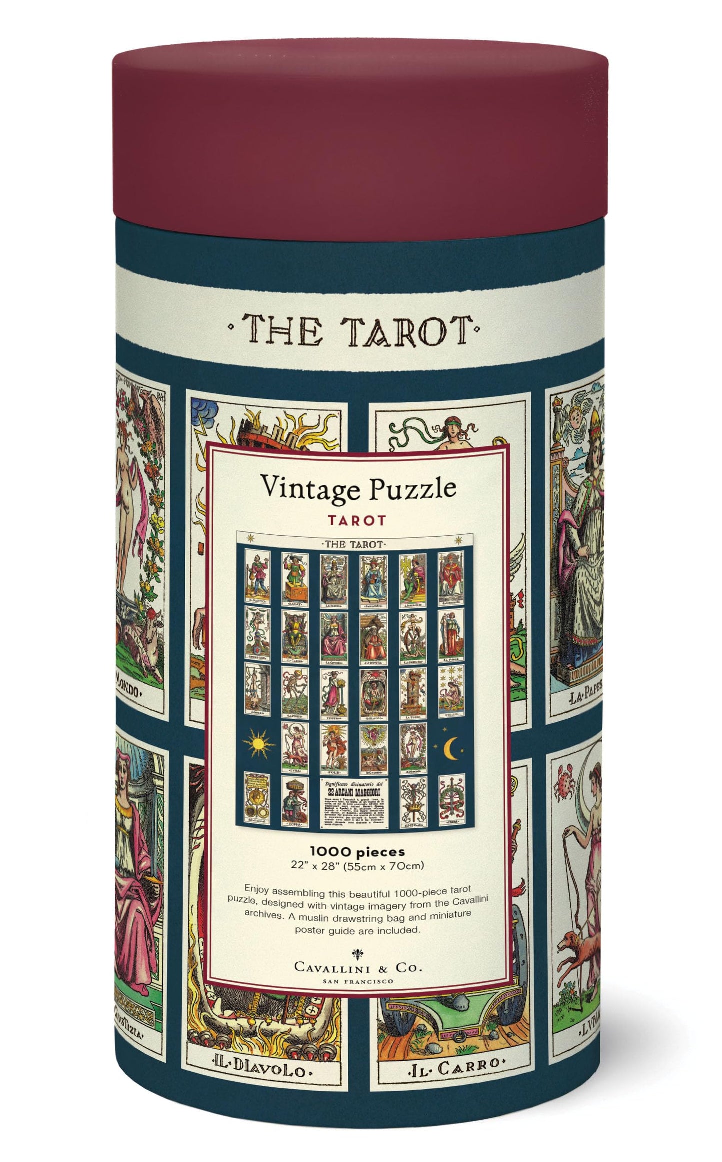 Cavallini & Co. Tarot 1,000-Piece Puzzle | Vintage Archive Imagery