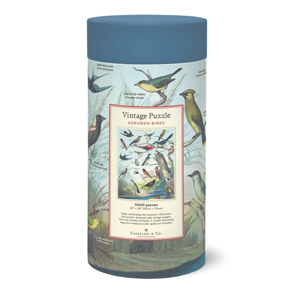 Cavallini & Co Audubon Birds 1000-Piece Puzzle (20x28 inches)