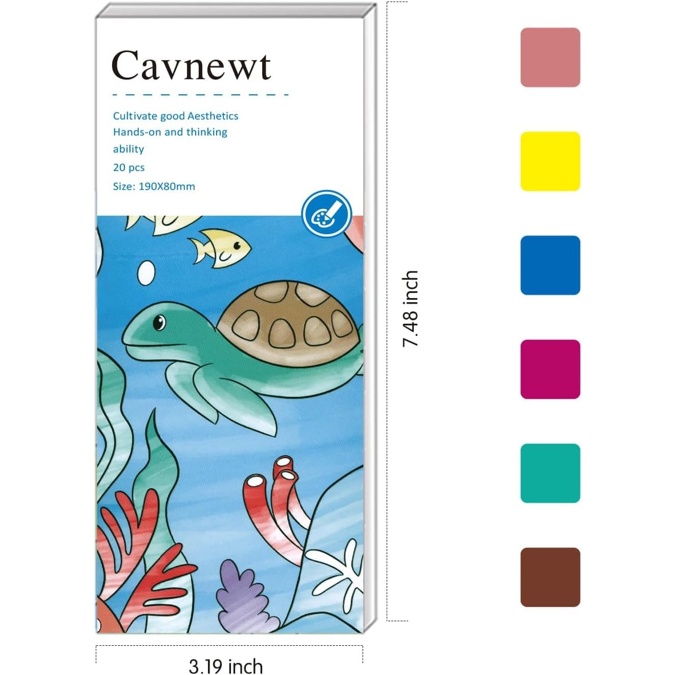 Cavnewt 4Pack Mini Paint Pad – Mess-Free Pocket Watercolor Set for Kids