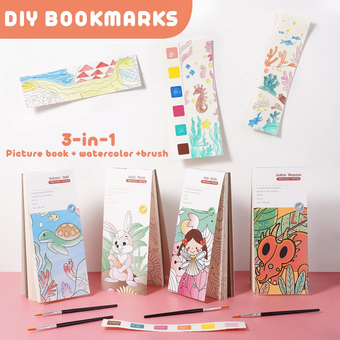 Cavnewt Paint with Water Coloring Book for Kids – Mess-Free Travel Art Kit