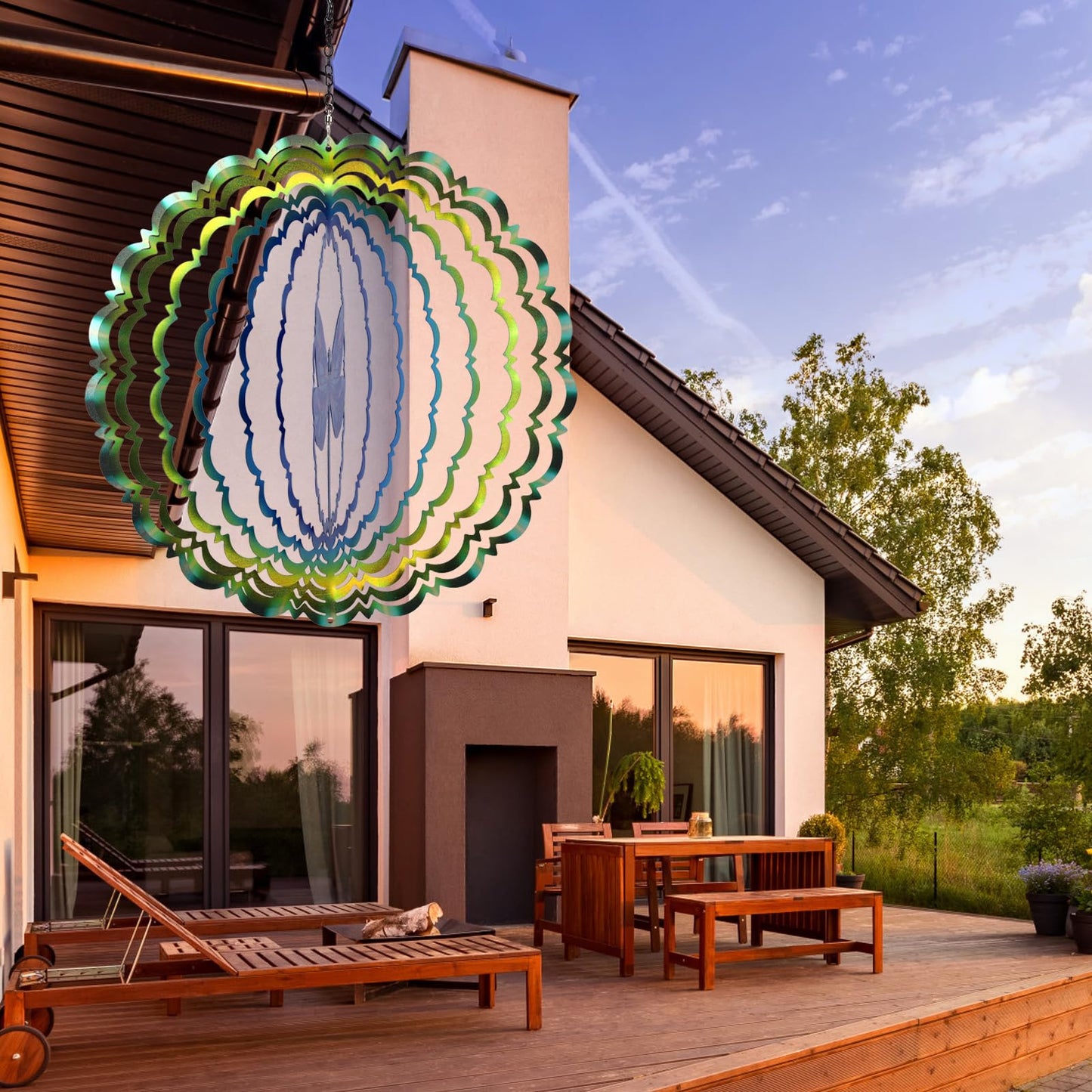 Cawalap Dragonfly Wind Spinner – 12-Inch 3D Garden Outdoor Decor