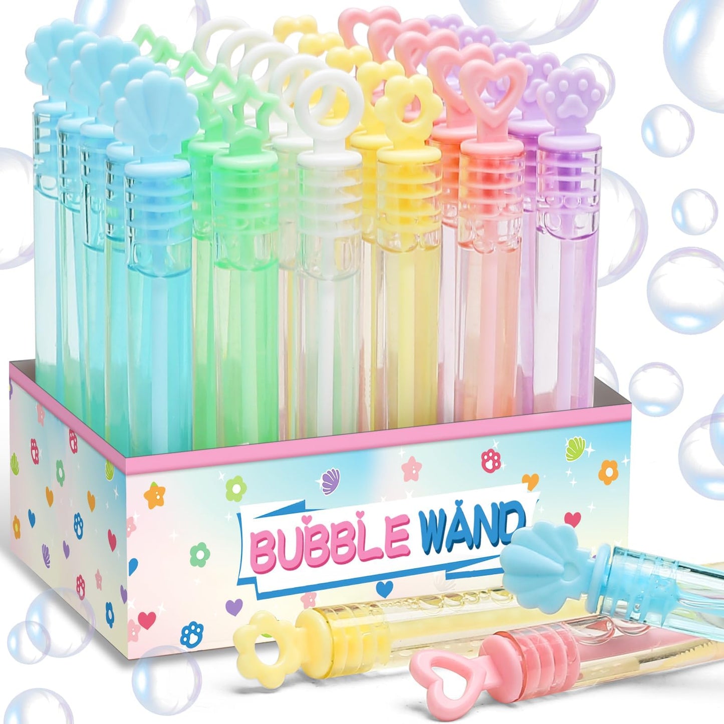 Cawiew Bubble Party Favors — 30 Mini Bubbles in Gift Box for Parties, Birthdays & Weddings