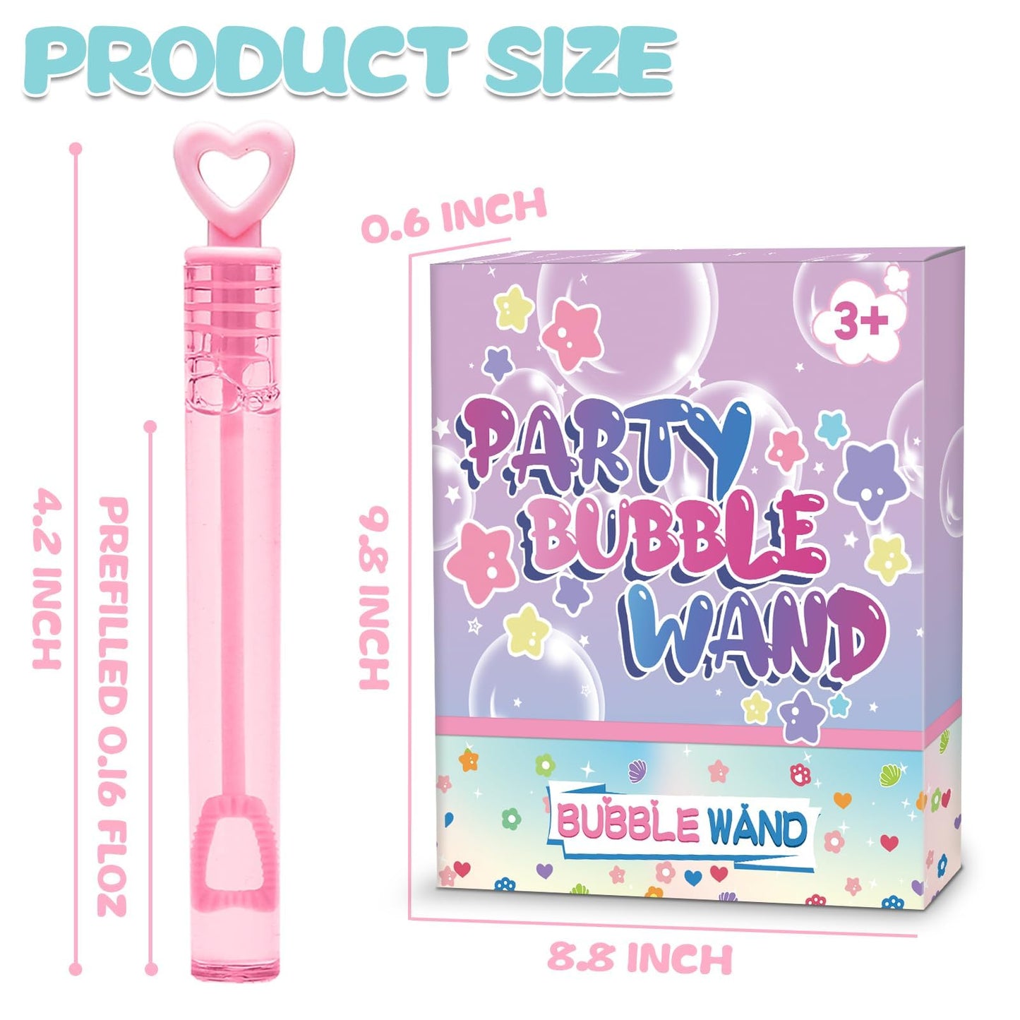 Cawiew Bubble Party Favors — 30 Mini Bubbles in Gift Box for Parties, Birthdays & Weddings